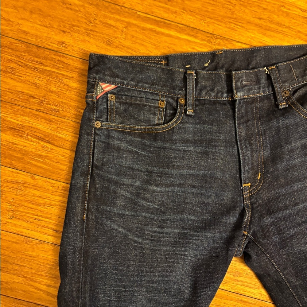 Ralph Lauren denim and supply Men's Dark Blue Jeans worn once 31/30 - Picture 5 of 8